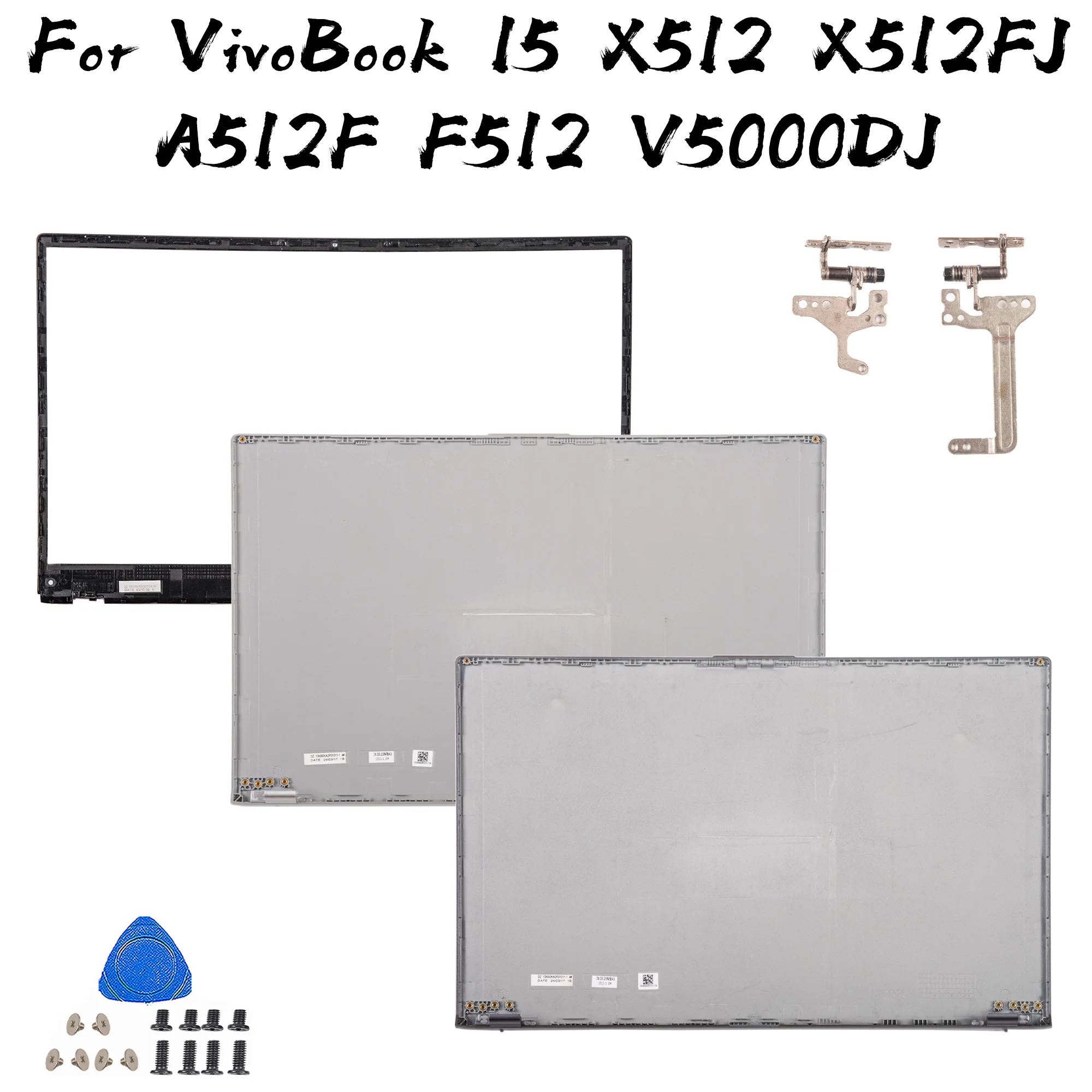 New Cover For VivoBook 15 X512 X512F X512FA X512DA X512UA A512 A512F F512 F512D V5000F silver/gray Back cover/Bezel/Hinges
New Cover For VivoBook 15 X512 X512F X512FA X512DA X512UA A512 A512F F512 F512D V5000F silver/gray Back cover/Bezel/Hinges