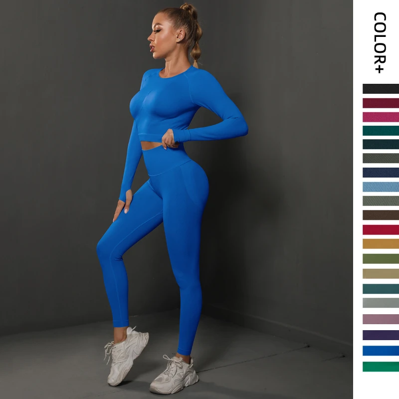 Seamless peach tight hip lift yoga suit, sports running fitness suit, two-piece set, women's quick-drying and breathable
Seamless peach tight hip lift yoga suit, sports running fitness suit, two-piece set, women's quick-drying and breathable