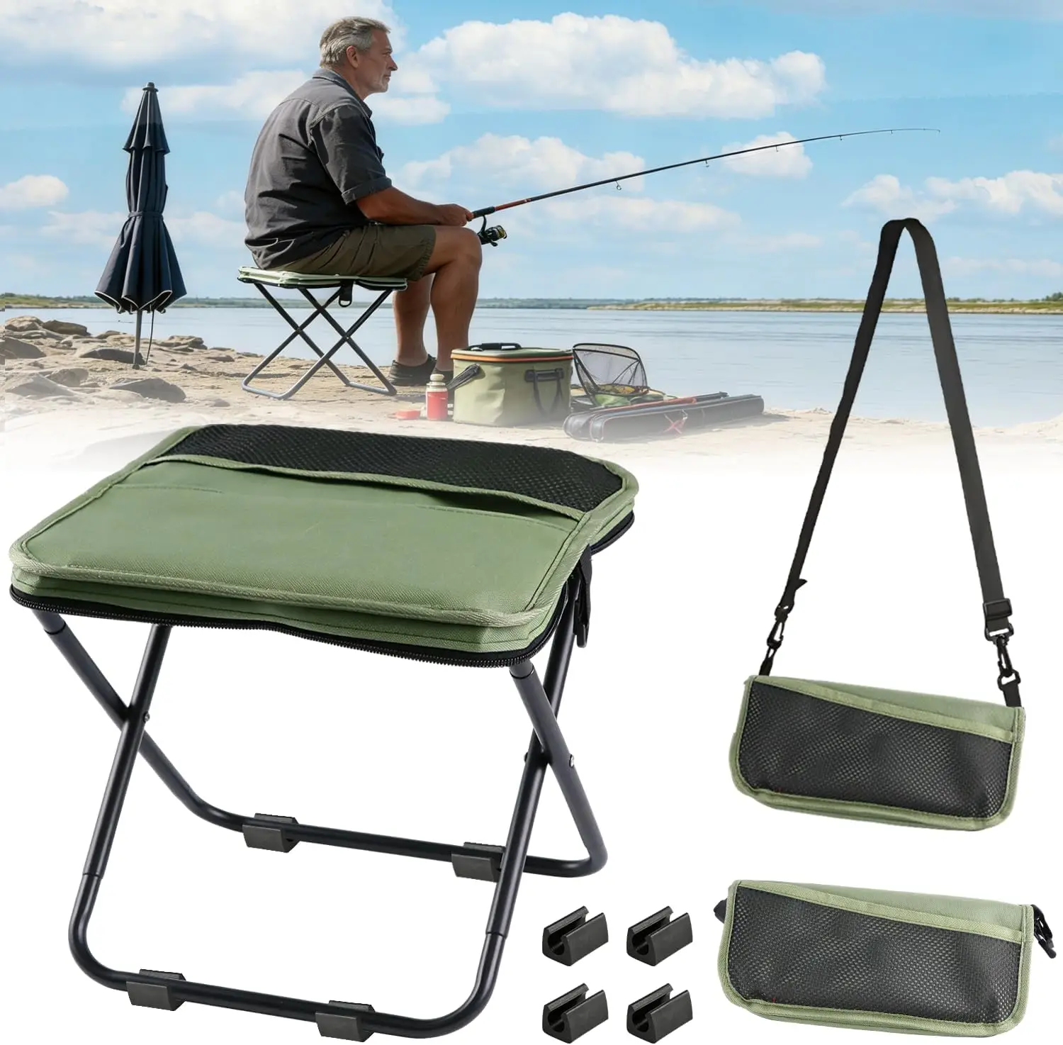 Abnaok 2026 Upgraded Portable Ultralight Collapsible Stool,Camping Chair Max 270lbs,Handbag Style Pocket Foldable Stool for Camping Travel Fishing Hiking and Outdoor Activities
Abnaok 2026 Upgraded Portable Ultralight Collapsible Stool,Camping Chair Max 270lbs,Handbag Style Pocket Foldable Stool for Camping Travel Fishing Hiking and Outdoor Activities