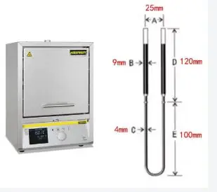 U type heating element MoSi2 1700/1800c denta l lab equipment electric sintering furnace silicon Heating rod
U type heating element MoSi2 1700/1800c denta l lab equipment electric sintering furnace silicon Heating rod