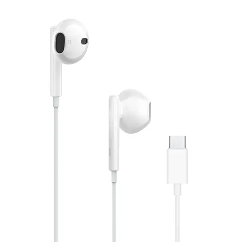 Original Wired Earphones For Apple  iPhone 17 16 15 Pro Max USB C Headphones Type C With Microphone Stereo Earbuds