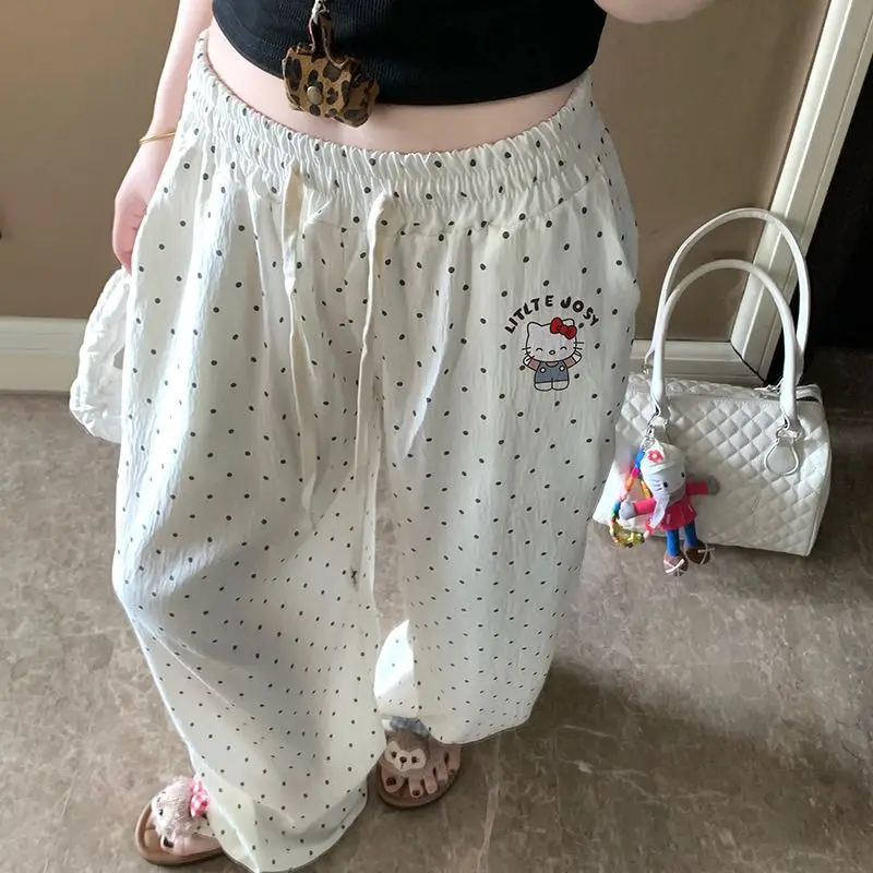 Hello Kitty Pants Loose Leisure Comfort Versatile Pants Personality Trend Fashion Cartoon Cute Light and Thin Pants
Hello Kitty Pants Loose Leisure Comfort Versatile Pants Personality Trend Fashion Cartoon Cute Light and Thin Pants
