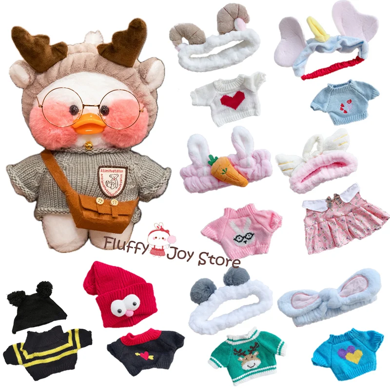 30cm LaLafanfan Cafe Duck's Clothes Cartoon Accessories Outfit Dress Headband Sweater for Stuffed Plush Dolls Toy Kids DIY Gift
30cm LaLafanfan Cafe Duck's Clothes Cartoon Accessories Outfit Dress Headband Sweater for Stuffed Plush Dolls Toy Kids DIY Gift
