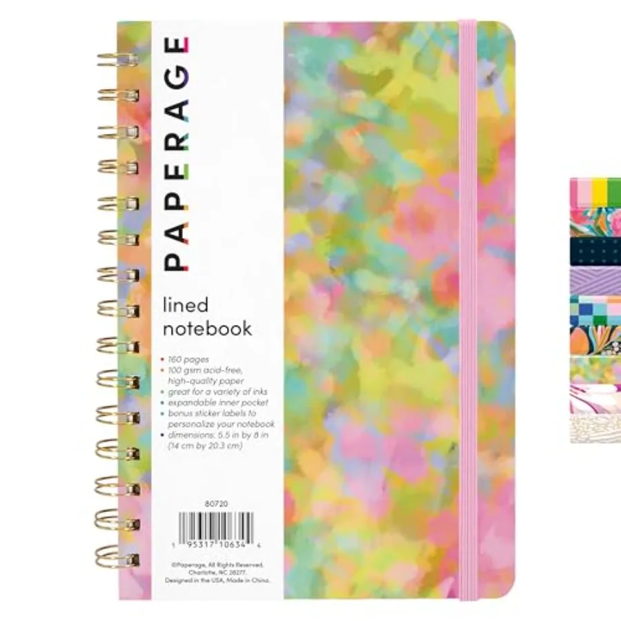 Lined Spiral Journal Notebook,,160 Pages, Hardcover Journal for Women and Men, Medium 5.5 in x 8 in - 100 GSM, Thick Paper, Spi
Lined Spiral Journal Notebook,,160 Pages, Hardcover Journal for Women and Men, Medium 5.5 in x 8 in - 100 GSM, Thick Paper, Spi