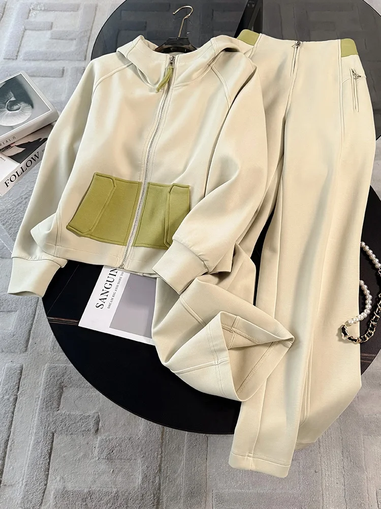 Fashionable Sportswear Set Women's Casual Wide Leg Pants Top Two Piece Suit Anti-Aging Stylish Outerwear Zipper Closure Long ...
Fashionable Sportswear Set Women's Casual Wide Leg Pants Top Two Piece Suit Anti-Aging Stylish Outerwear Zipper Closure Long ...