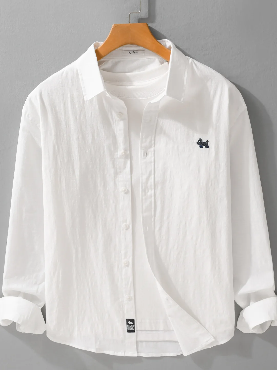 Ele Embroidered Long Sve irt Casual Loose Fit Collared Top for Men Faionable Versatile Artistic Spring Autumn Wear
Ele Embroidered Long Sve irt Casual Loose Fit Collared Top for Men Faionable Versatile Artistic Spring Autumn Wear