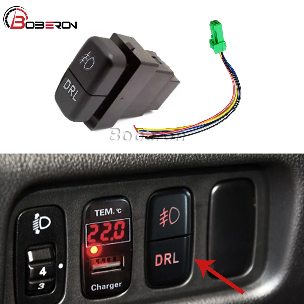 Car LED Dual Switch Front Fog Light Switch DRL Button with Wire for Mitsubishi Pajero V73
Car LED Dual Switch Front Fog Light Switch DRL Button with Wire for Mitsubishi Pajero V73
