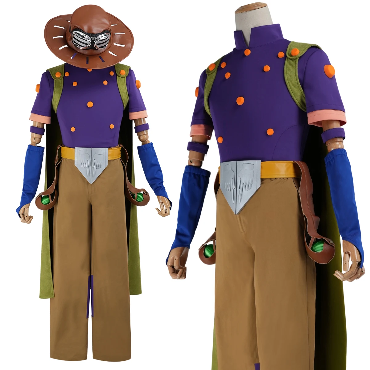HOLOUN JoJo Anime Gyro Zeppeli Cosplay Costume Cloak Top Pants Hat Convention Halloween Christmas
HOLOUN JoJo Anime Gyro Zeppeli Cosplay Costume Cloak Top Pants Hat Convention Halloween Christmas