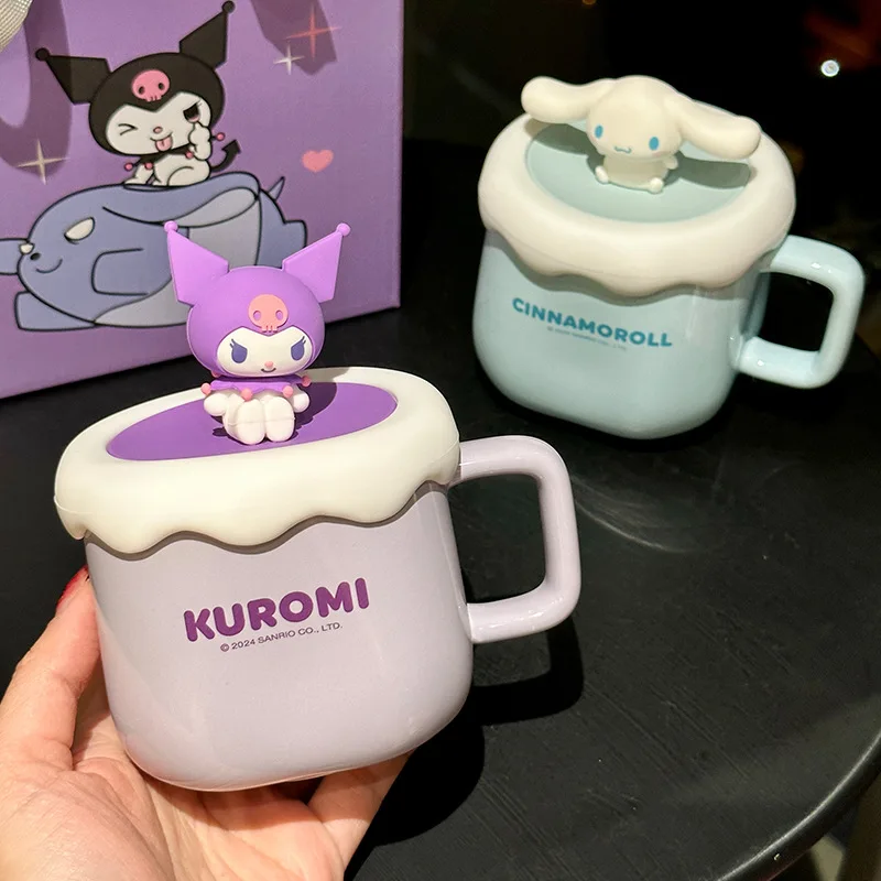320ml Cute Sanrio Ceramic Mugs With Lid Cartoon Cinnamoroll Home Water Cups Gifts For Friends Souvenir Toys Action Toy Figures
320ml Cute Sanrio Ceramic Mugs With Lid Cartoon Cinnamoroll Home Water Cups Gifts For Friends Souvenir Toys Action Toy Figures