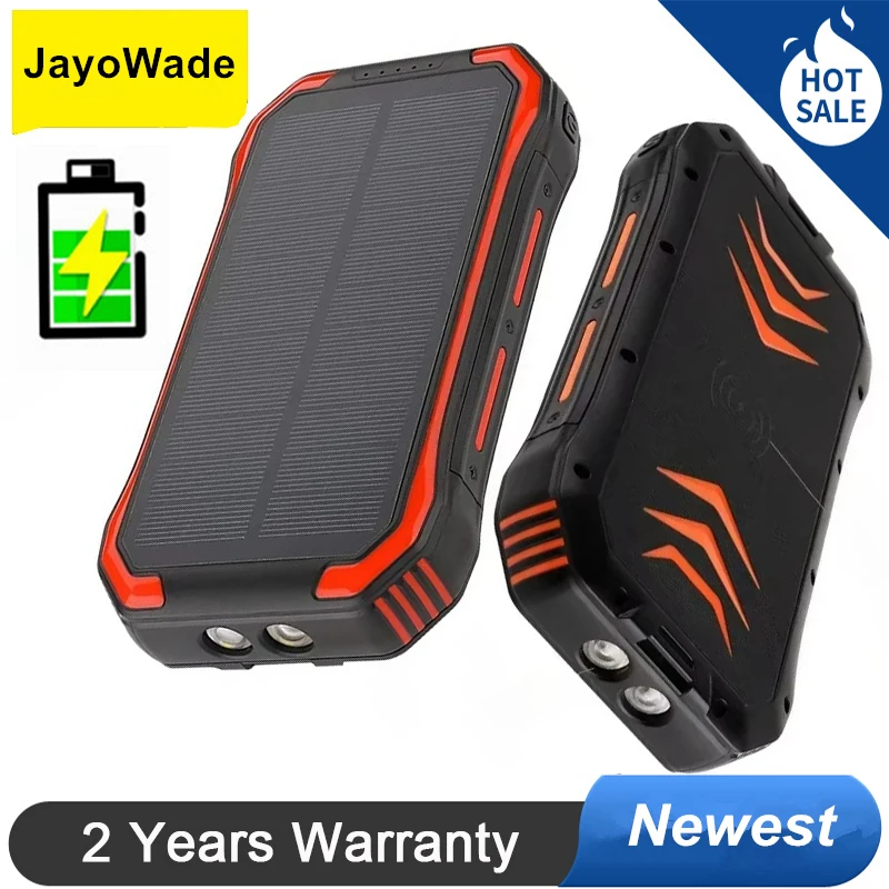 JayoWade Waterproof Solar Charger 30000mah Battery Dual USB Travel Solar Power Bank With 2 LED Light Flashlight PowerBank
JayoWade Waterproof Solar Charger 30000mah Battery Dual USB Travel Solar Power Bank With 2 LED Light Flashlight PowerBank