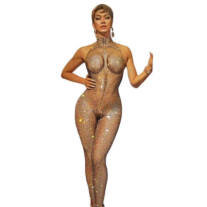 Stock Pearl One Piece Bodysuit Stretch Skinny Dance Leotard Performance Costumes Mesh Jumpsuits For Women
Stock Pearl One Piece Bodysuit Stretch Skinny Dance Leotard Performance Costumes Mesh Jumpsuits For Women