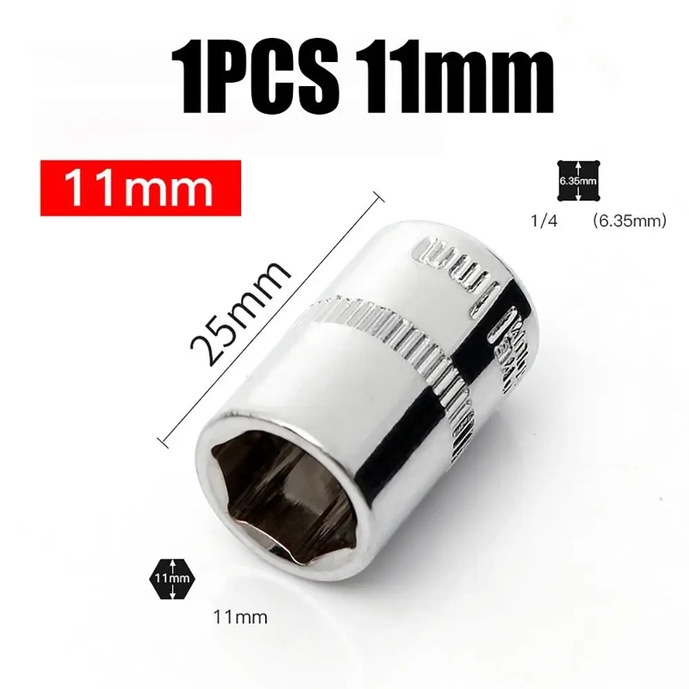 1Pcs New For Ratchet Torque Wrench Hex Short Socket 1/4" 6.35mm Head Hand Tool Metric Key Sleeve Double End 4-14mm Drive Socket
1Pcs New For Ratchet Torque Wrench Hex Short Socket 1/4" 6.35mm Head Hand Tool Metric Key Sleeve Double End 4-14mm Drive Socket