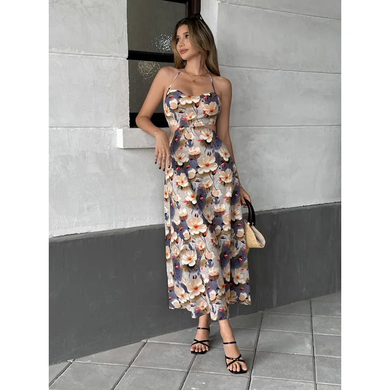 Independent Station Women's Clothing Age-Reducing Gentle Style Dress Summer New National Style Printed Strap Long Dress
Independent Station Women's Clothing Age-Reducing Gentle Style Dress Summer New National Style Printed Strap Long Dress