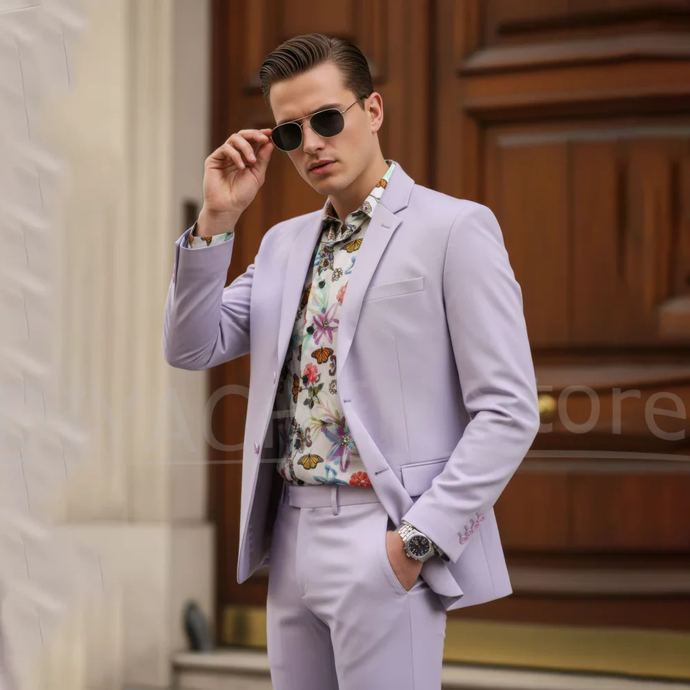 Men's Suit Two Piece Set Fashion Single Breasted Slim Fit Smart Casual Wear Chic Wedding Party Prom Tuxedo (Blazer+Pants)
Men's Suit Two Piece Set Fashion Single Breasted Slim Fit Smart Casual Wear Chic Wedding Party Prom Tuxedo (Blazer+Pants)