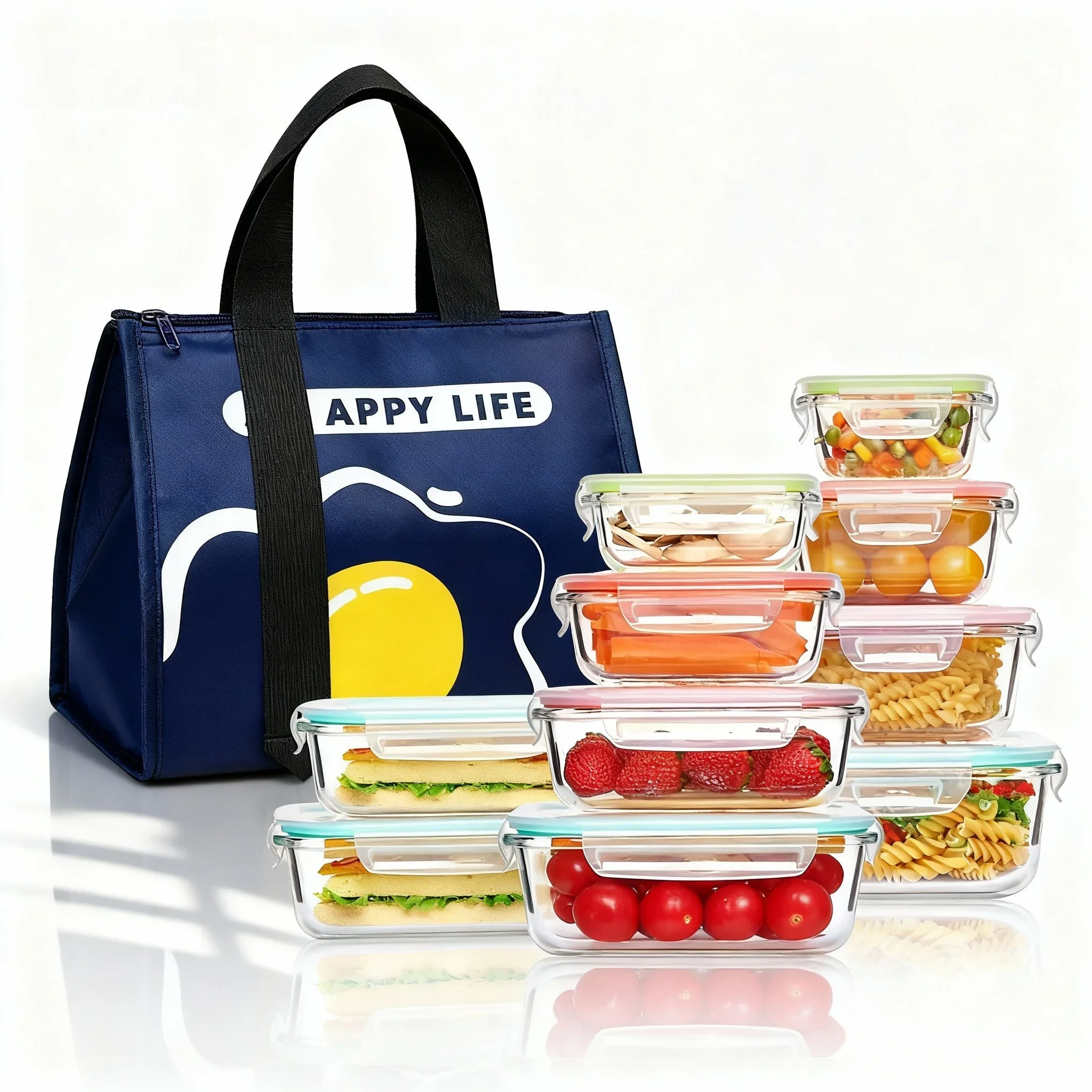 Glass Food Storage Containers with Lids, Lunch Boxes, Bento Box for Meal Prep, Kitchen Organization Leakproof Glass Container
Glass Food Storage Containers with Lids, Lunch Boxes, Bento Box for Meal Prep, Kitchen Organization Leakproof Glass Container