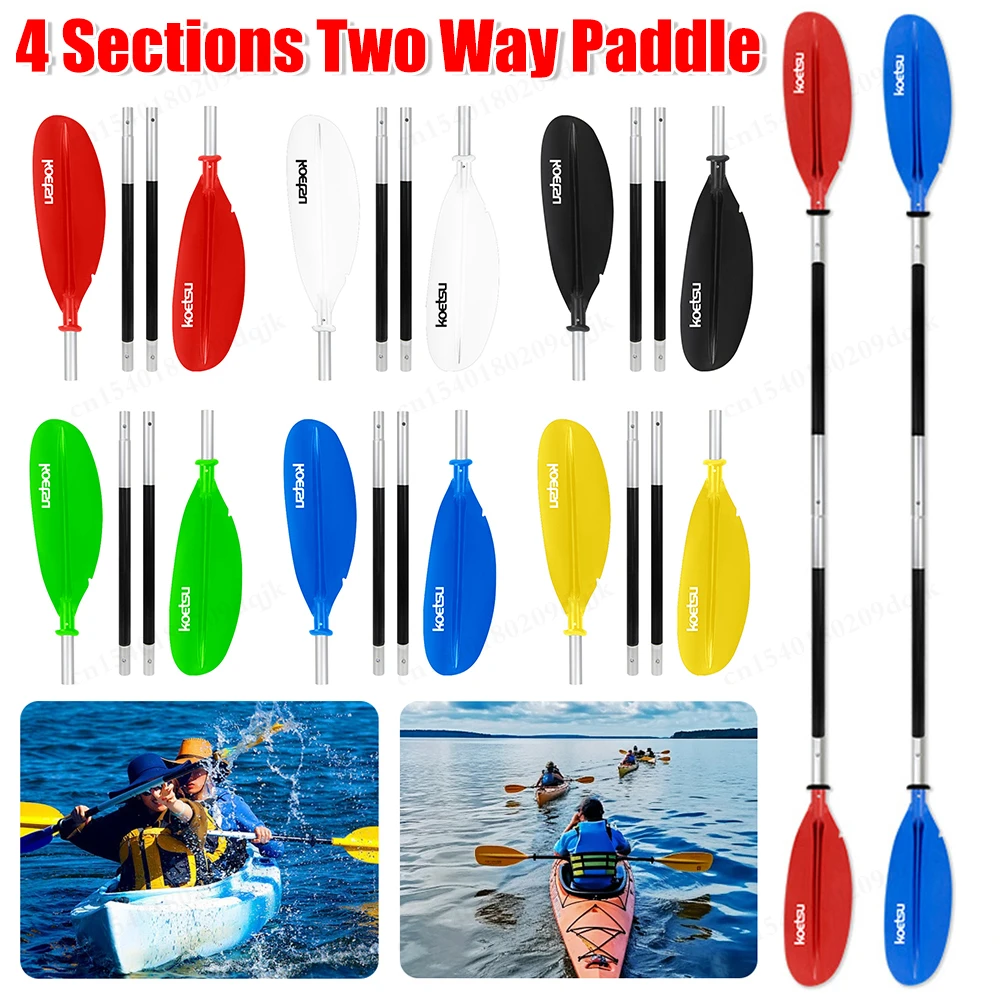 4-Piece Two Way Paddle Adjustable Floating Kayak Paddle Aluminium Alloy Stand Up Paddleboard Paddles for Outdoor Water Sports
4-Piece Two Way Paddle Adjustable Floating Kayak Paddle Aluminium Alloy Stand Up Paddleboard Paddles for Outdoor Water Sports
