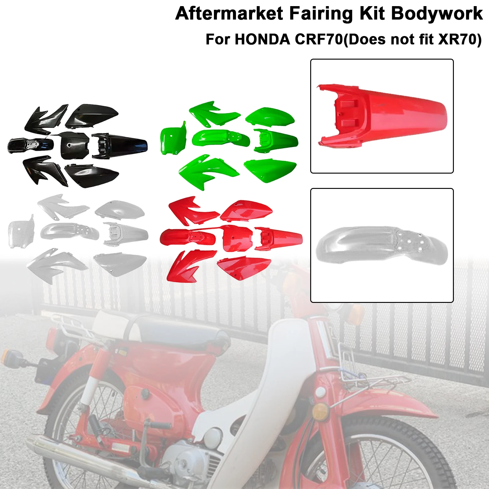Topteng Body Plastic Kit Fender Fairing For HONDA CRF70 DIRT BIKE
Topteng Body Plastic Kit Fender Fairing For HONDA CRF70 DIRT BIKE
