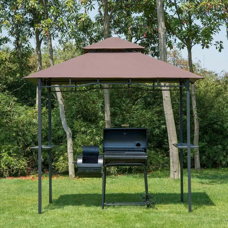 Double Roof Outdoor BBQ Gazebo Canopy - Ideal Grill Shelter for Backyard Cooking and Entertaining
Double Roof Outdoor BBQ Gazebo Canopy - Ideal Grill Shelter for Backyard Cooking and Entertaining