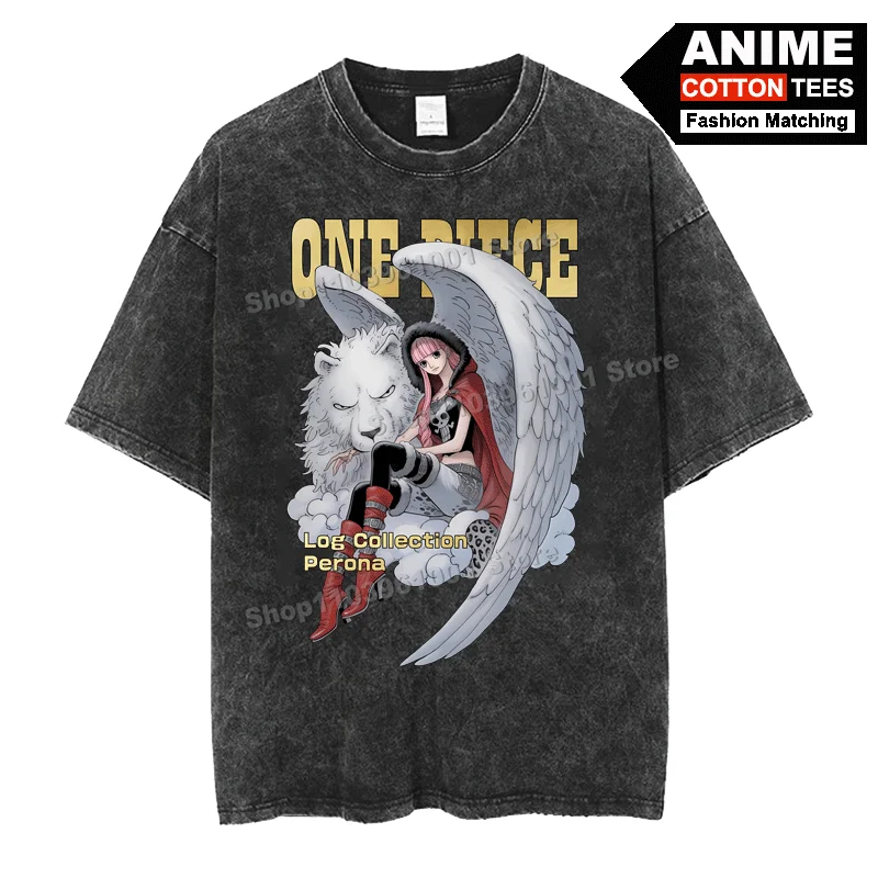 Retro Washed Street Styl T Shirt Anime ONE PIECE - Perona Print Clothes y2k Harajuku Women Short Sleeve Cotton Loose Casual Tees
Retro Washed Street Styl T Shirt Anime ONE PIECE - Perona Print Clothes y2k Harajuku Women Short Sleeve Cotton Loose Casual Tees