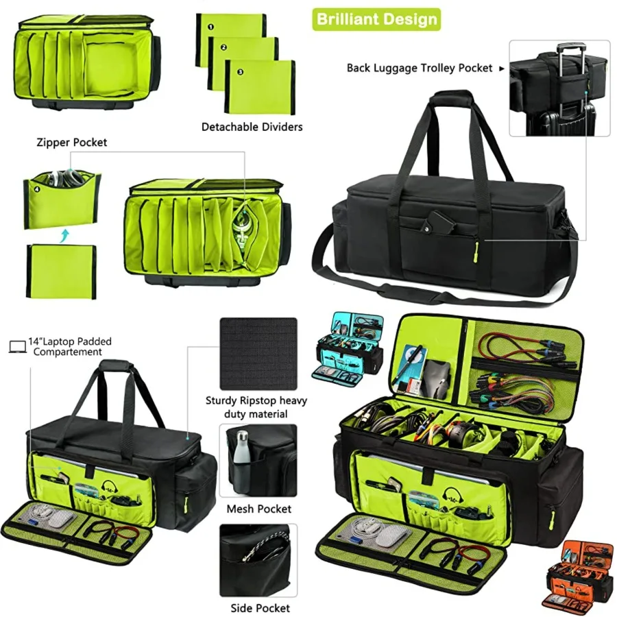 Dj Cable Bag-24 Large Dj Cable File Bag-Dj Cabel Organizer Case-Travel Gig Bag-DJ Gear Bag for Dj Accessories-Dj Equipment Case
Dj Cable Bag-24 Large Dj Cable File Bag-Dj Cabel Organizer Case-Travel Gig Bag-DJ Gear Bag for Dj Accessories-Dj Equipment Case