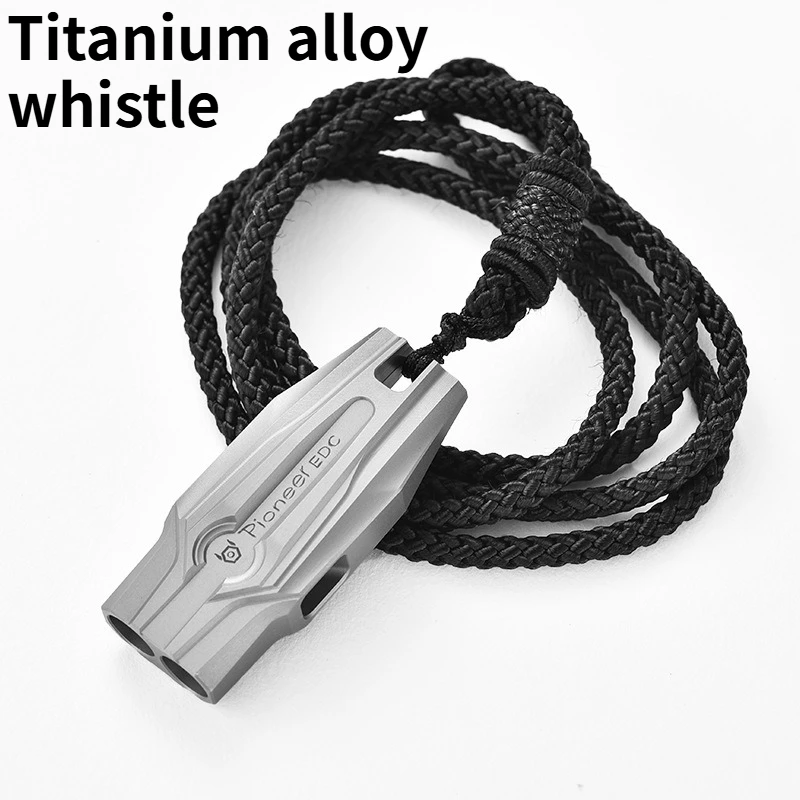 Outdoor Dual Tube High-frequency Titanium Alloy Whistle Emergency Rescue Whistle EDC Tool for Wilderness Survival
Outdoor Dual Tube High-frequency Titanium Alloy Whistle Emergency Rescue Whistle EDC Tool for Wilderness Survival