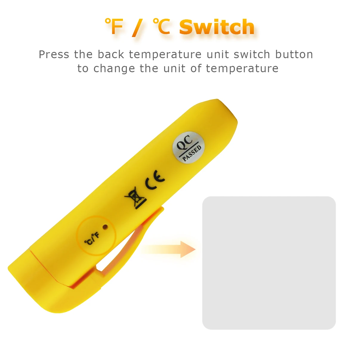 960C Infrared Thermometer Non-Contact Digital Temperature Tester -30℃ to 275℃ for Food Oil Machinery, LCD Display, °C/°F Switch
960C Infrared Thermometer Non-Contact Digital Temperature Tester -30℃ to 275℃ for Food Oil Machinery, LCD Display, °C/°F Switch