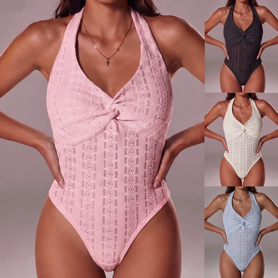 Sexy Backless Bodysuit V Neck Twist Hollow Design Jumpsuit Spring Summer Matching Set
Sexy Backless Bodysuit V Neck Twist Hollow Design Jumpsuit Spring Summer Matching Set