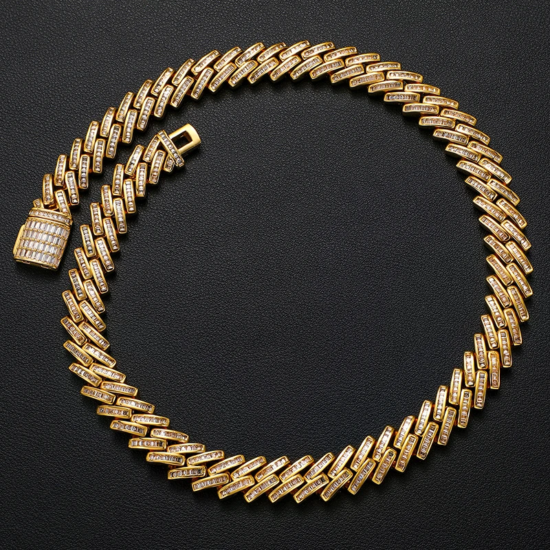 Wholesales Price Men Jewelry 14.6mm Gold Plated moissanite 925 Sterling Silver Hip Hop Cuban Link Chain Necklace
Wholesales Price Men Jewelry 14.6mm Gold Plated moissanite 925 Sterling Silver Hip Hop Cuban Link Chain Necklace