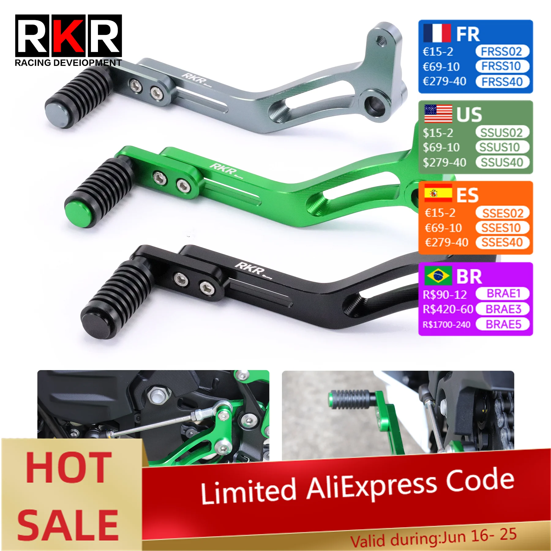 CNC Motorcycle Gear Shift Lever Adjustable Shifter Footrest Pedal Accessories for KAWASAKI NINJA 400 500 2018-2024 Z400 Z500
CNC Motorcycle Gear Shift Lever Adjustable Shifter Footrest Pedal Accessories for KAWASAKI NINJA 400 500 2018-2024 Z400 Z500