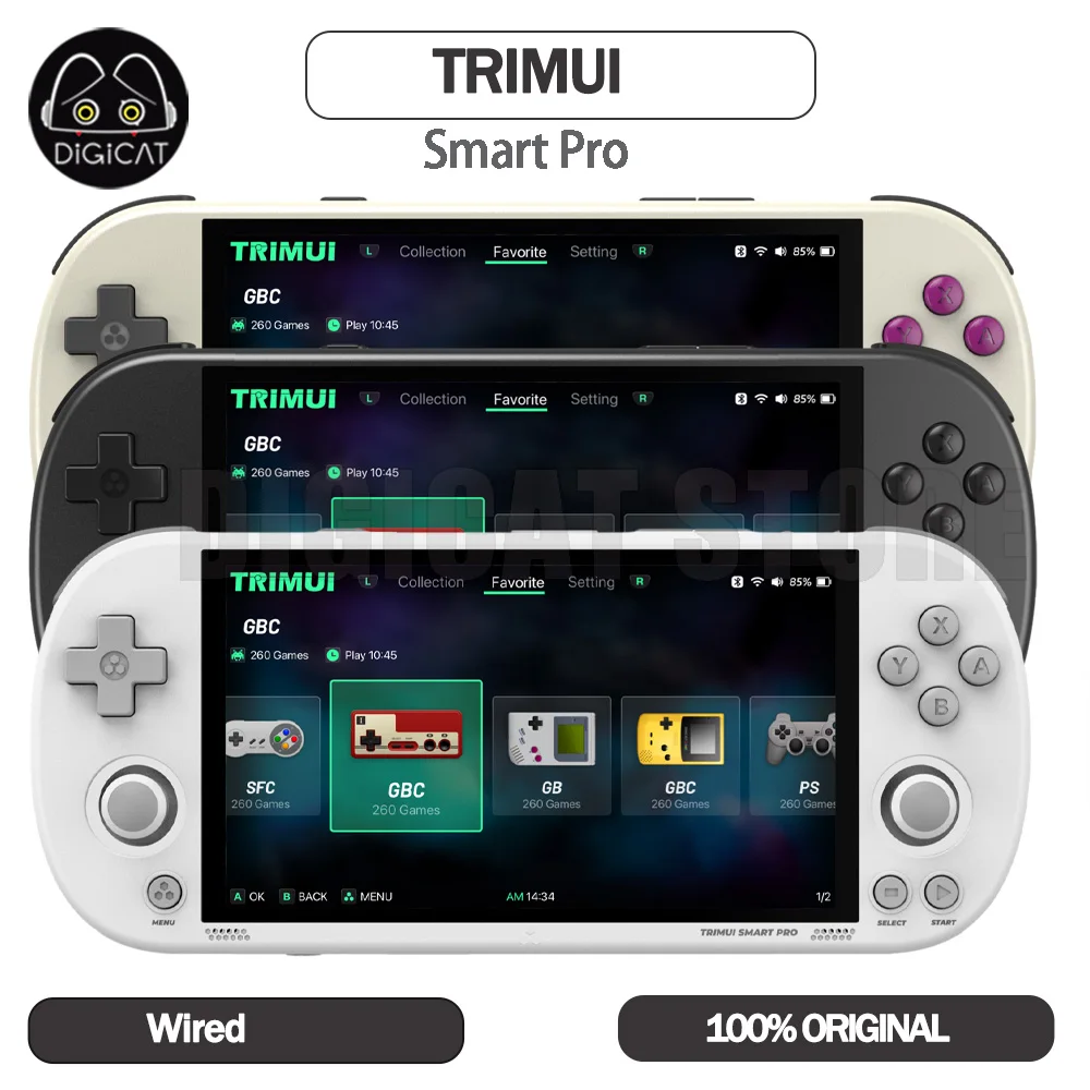 Trimui Smart Pro Vintage Game Console Handheld RGB Arcade Hd 4.96 Inch IPS Screen Gamer Console Linux System Battery Life Gifts
Trimui Smart Pro Vintage Game Console Handheld RGB Arcade Hd 4.96 Inch IPS Screen Gamer Console Linux System Battery Life Gifts