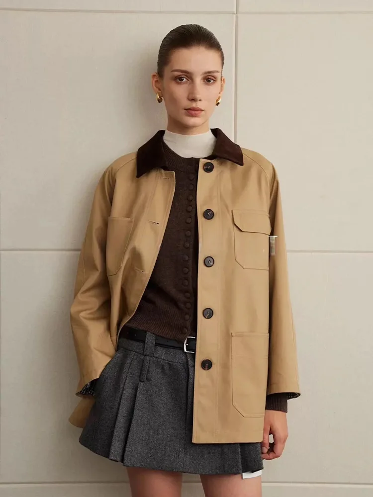 2025 Early Fall New! Women's Barnfit Mid-Length Coat - High-Density Twill Cotton, Hunting Style Color-Block Windbreaker
2025 Early Fall New! Women's Barnfit Mid-Length Coat - High-Density Twill Cotton, Hunting Style Color-Block Windbreaker