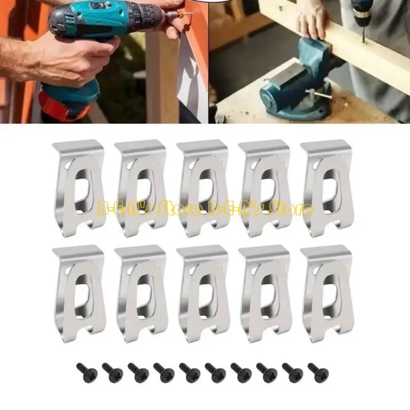 Y1AD 10Pcs Heavy Duty Belt Clip Hook Stainless Steel Belt Clip Hook for DHP480
Y1AD 10Pcs Heavy Duty Belt Clip Hook Stainless Steel Belt Clip Hook for DHP480