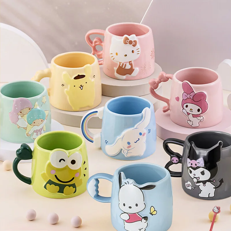 Kawaii Sanrio Pochacco Melody Cinnamoroll Kitty Ceramic Mug Simple Ins Cartoon Milk Cup Cute Girly Heart Coffee Cup Ceramic Cup
Kawaii Sanrio Pochacco Melody Cinnamoroll Kitty Ceramic Mug Simple Ins Cartoon Milk Cup Cute Girly Heart Coffee Cup Ceramic Cup