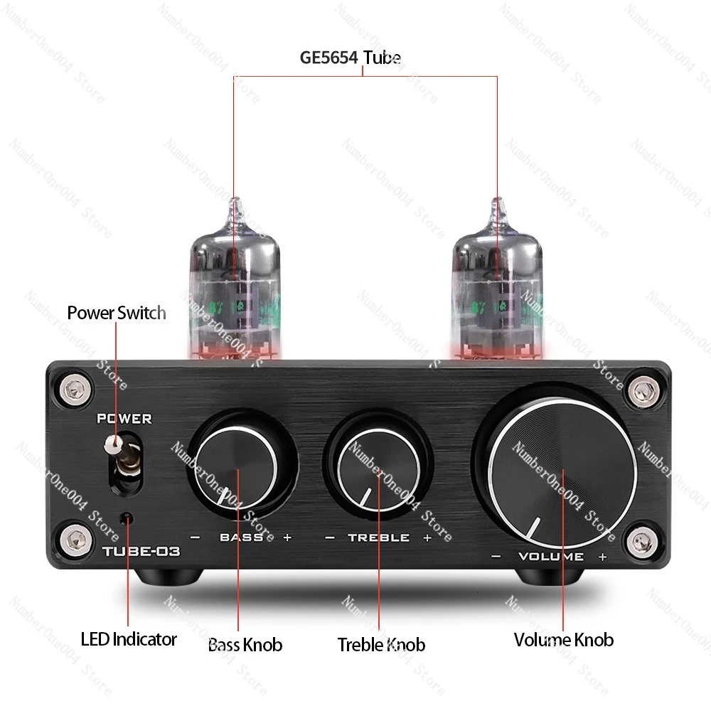Household HIFI power amplifier front 6K4 bile front processor high and low tones
Household HIFI power amplifier front 6K4 bile front processor high and low tones
