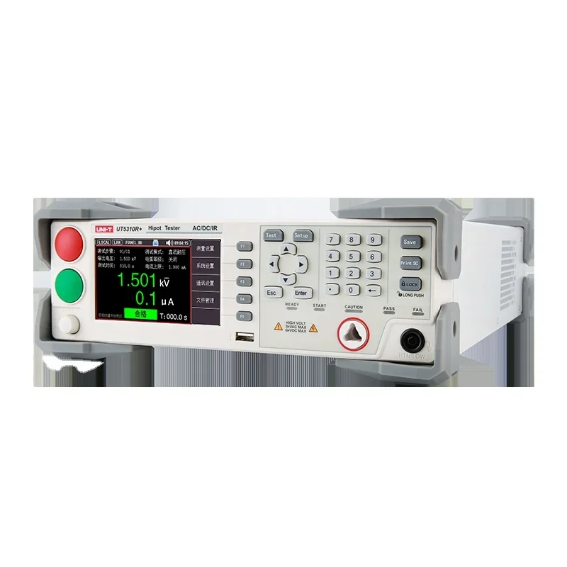 UNI-T новейший продукт UT5310R+ UT5320R+ Тестер HIPOT Тестер выдерживаемого напряжения переменного и постоянного тока с интерфейсом RS232C 4,3-дюймовый TFT LCD
UNI-T новейший продукт UT5310R+ UT5320R+ Тестер HIPOT Тестер выдерживаемого напряжения переменного и постоянного тока с интерфейсом RS232C 4,3-дюймовый TFT LCD