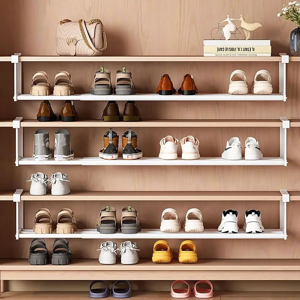 Adjustable Width White Metal Shoe Rack Organizer, 40-70cm, Cabinet & Closet Storage, Retractable 4-Piece Set
Adjustable Width White Metal Shoe Rack Organizer, 40-70cm, Cabinet & Closet Storage, Retractable 4-Piece Set