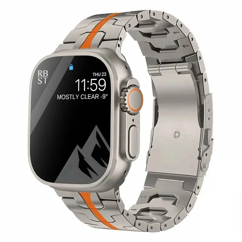 Титановый ремешок для Apple Watch Ultra, браслет для iWatch 8 7 6 SE 5 4 3 2, 49 мм 44 мм 42 мм 40 мм 45 мм 69 г
Титановый ремешок для Apple Watch Ultra, браслет для iWatch 8 7 6 SE 5 4 3 2, 49 мм 44 мм 42 мм 40 мм 45 мм 69 г