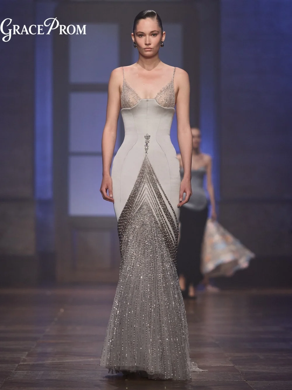 Opulent Spaghetti Strap Crystal Accent Evening Gown 2027 Beaded Tulle Party Dress Wedding Guests فساتين سهرة Formal Prom Dress
Opulent Spaghetti Strap Crystal Accent Evening Gown 2027 Beaded Tulle Party Dress Wedding Guests فساتين سهرة Formal Prom Dress