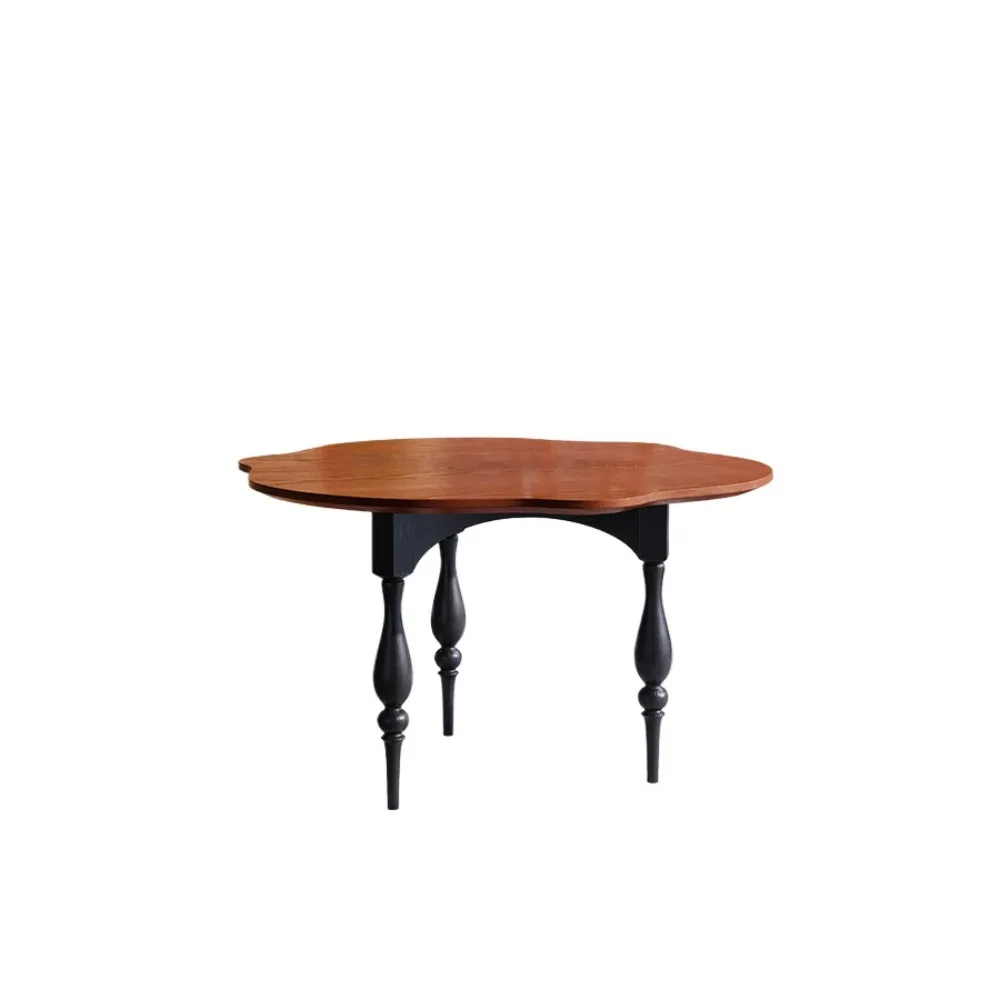 Solid wood dining table, retro small household simple dining table
Solid wood dining table, retro small household simple dining table