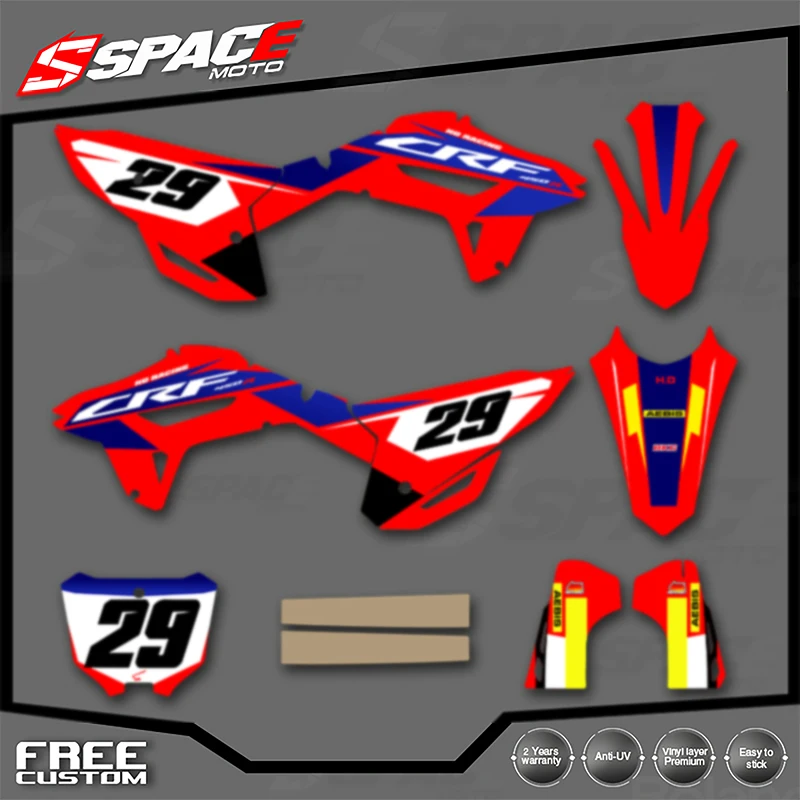 SPACE Custom Motorcycle Graphics Background Decal for HONDA CRF 2021 2022 2023 CRF450R 2022-2024 CRF250R Decals Stickers Kits 02
SPACE Custom Motorcycle Graphics Background Decal for HONDA CRF 2021 2022 2023 CRF450R 2022-2024 CRF250R Decals Stickers Kits 02