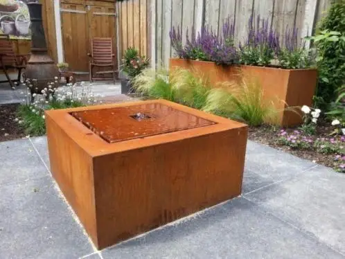 Garden Decorative Water Feature Corten Steel Waterfall Modern Water Pool
Garden Decorative Water Feature Corten Steel Waterfall Modern Water Pool