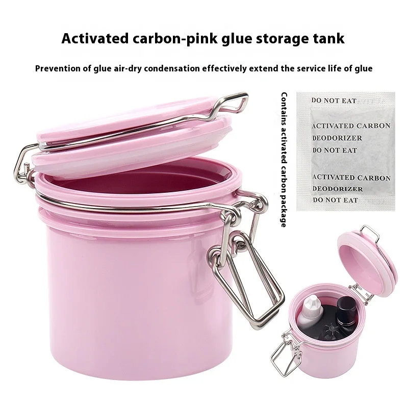 1 Pcs Activated Carbon Glue Sealed Tank, Pink Eyelash Glue Storage Tank 200ml Grafted Eyelash Glue Storage Tank
1 Pcs Activated Carbon Glue Sealed Tank, Pink Eyelash Glue Storage Tank 200ml Grafted Eyelash Glue Storage Tank