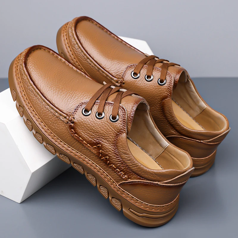 Casual Loafers Slip on Shoes Walking Flats Hot Sale Sewing Moccasins Fashion Outdoor Handmade Leather Mens Shoes
Casual Loafers Slip on Shoes Walking Flats Hot Sale Sewing Moccasins Fashion Outdoor Handmade Leather Mens Shoes