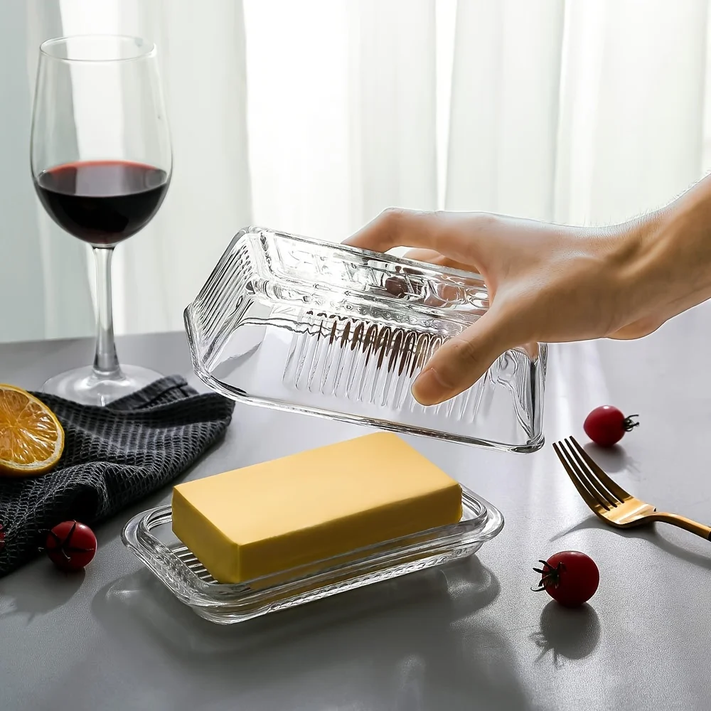 Clear Butter Dish With Lid Cake Cheese Decoration Box Multifunctional Food Storage Vintage Glass Butter Holder Container
Clear Butter Dish With Lid Cake Cheese Decoration Box Multifunctional Food Storage Vintage Glass Butter Holder Container