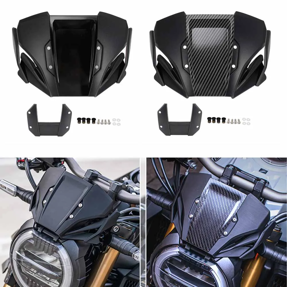 Motorcycle Front Windshield Windscreen Front Windshield Deflector Deflector Conversion Parts For Honda CB650R 2019-2023
Motorcycle Front Windshield Windscreen Front Windshield Deflector Deflector Conversion Parts For Honda CB650R 2019-2023