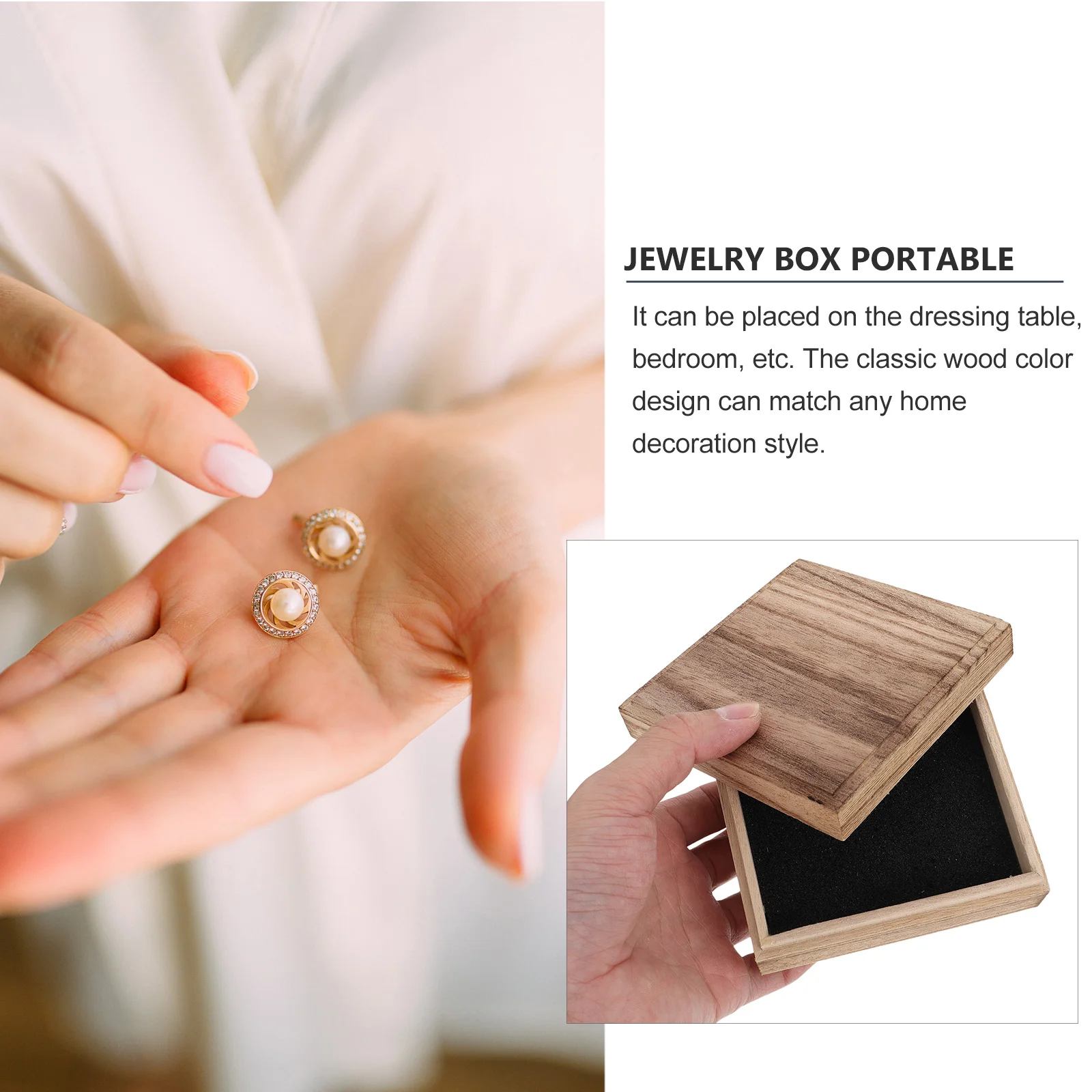 1Pcs Vintage Jewelry Box Wooden Storage Container for Rings Earrings Bracelets Necklaces Pins Beads Keepsakes Collector Display
1Pcs Vintage Jewelry Box Wooden Storage Container for Rings Earrings Bracelets Necklaces Pins Beads Keepsakes Collector Display