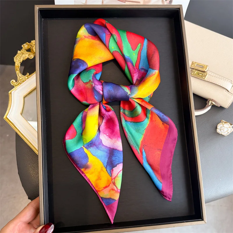 2026 New Print Square Scarf Women 70cm Soft Satin Kerchief Thin Neck Scarf Fashion Sunscreen Headscarf For Women Bag Ribbon
2026 New Print Square Scarf Women 70cm Soft Satin Kerchief Thin Neck Scarf Fashion Sunscreen Headscarf For Women Bag Ribbon