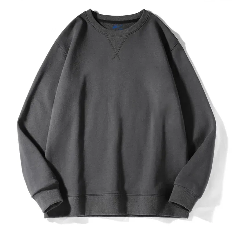 Long-sleeve Sweatshirt Men Loose Solid Color Sudaderas Hombre Spring Autumn Round Neck Casual Pullover Tops 
Long-sleeve Sweatshirt Men Loose Solid Color Sudaderas Hombre Spring Autumn Round Neck Casual Pullover Tops
