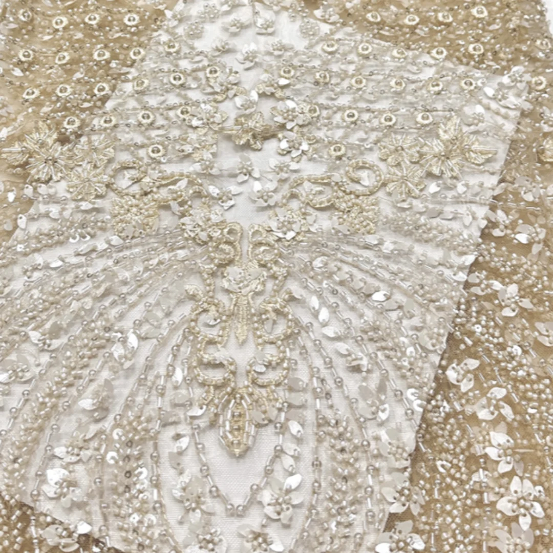 Luxury Diamond Floral Sequins Mesh Lace Fabric African Vertical Lattice Bridal Wedding Dress For Sewing Trimming Tulle Lace
Luxury Diamond Floral Sequins Mesh Lace Fabric African Vertical Lattice Bridal Wedding Dress For Sewing Trimming Tulle Lace