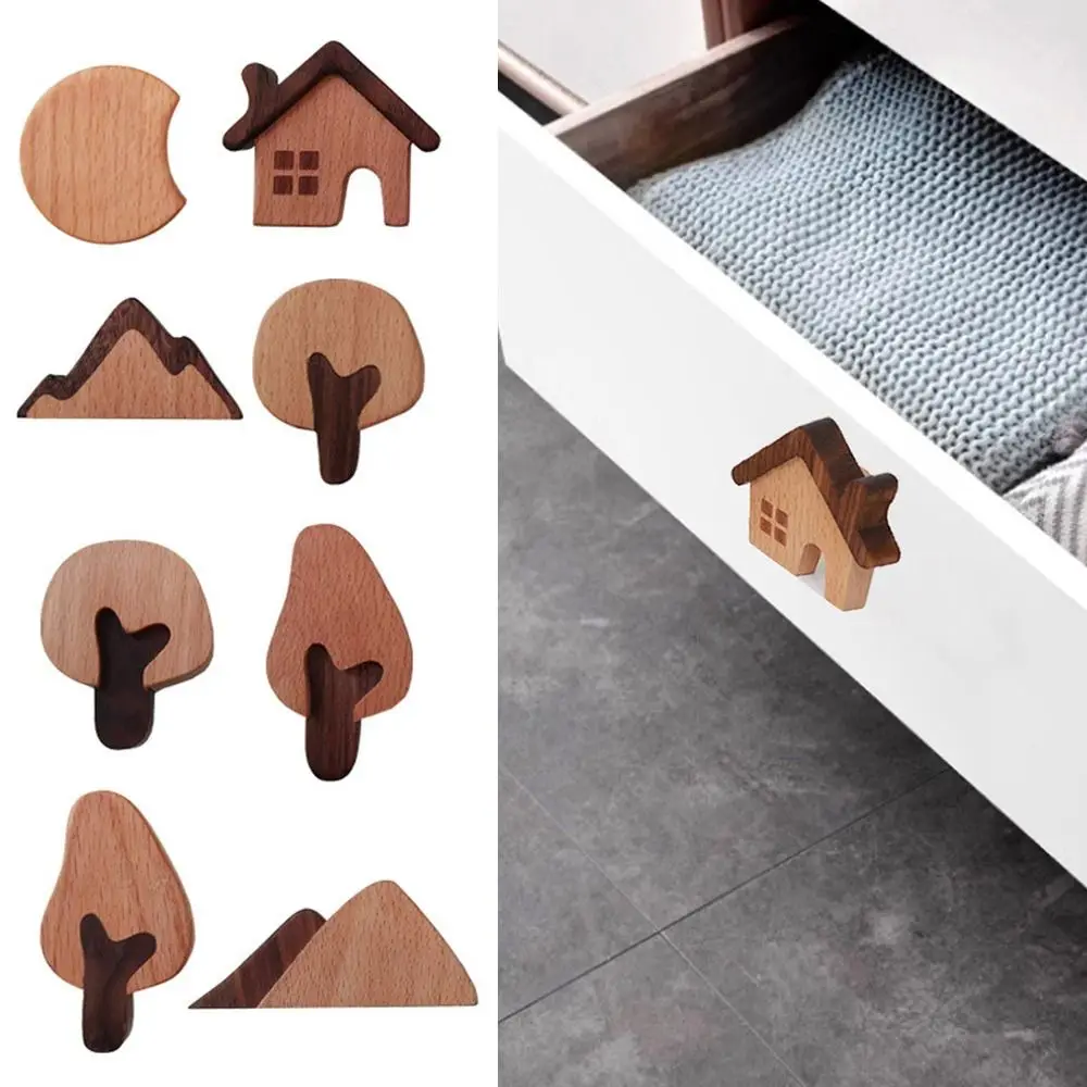 Accessories Wooden Cupboard Wardrobe Pulls Beech Nordic Wooden Door Handles Solid Color Wardrobe Knob Household
Accessories Wooden Cupboard Wardrobe Pulls Beech Nordic Wooden Door Handles Solid Color Wardrobe Knob Household
